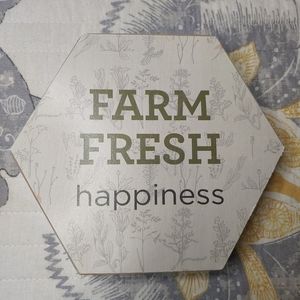 "Farm Fresh Happiness" Home Decor Sign